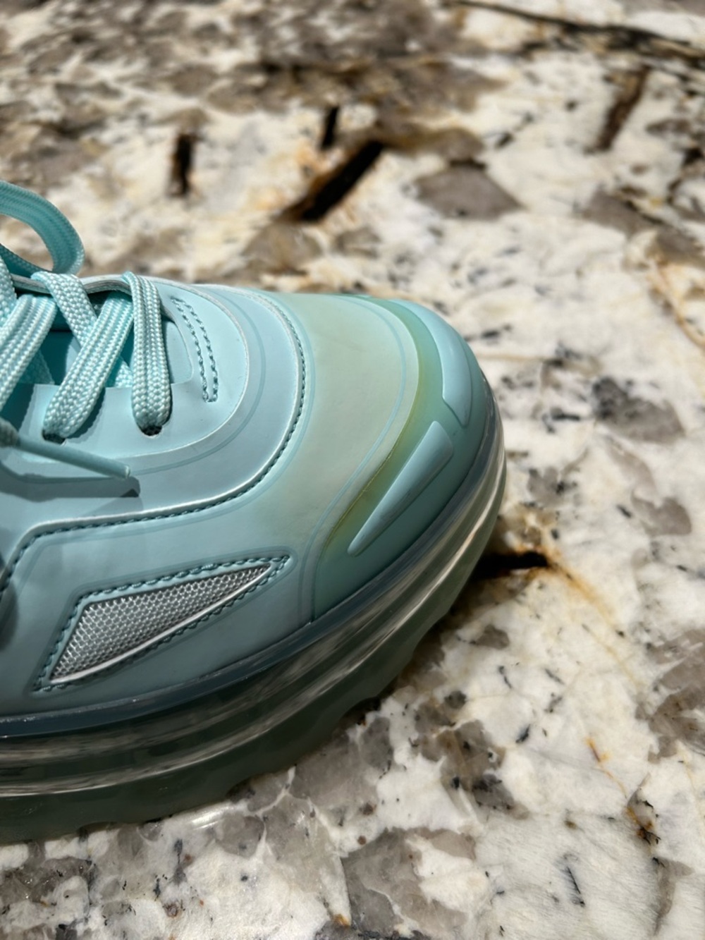 SHOES 53045 Bump'Air Platform Sneaker (Unisex) blue mint size 7.5 US/38 EU - Picture 11 of 13